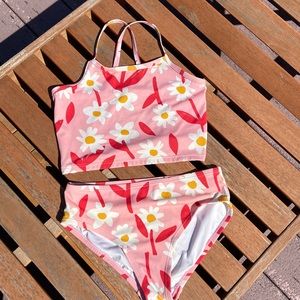 Hanna Andersson Pink Tankini - Size 140 cm